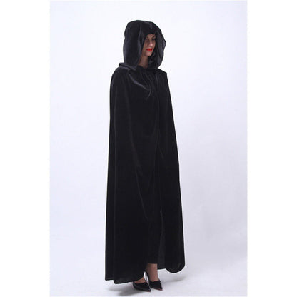 Velvet Thin Black Halloween Cape Cloak