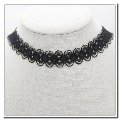 Flower Velvet Choker Necklaces Women Punk Style
