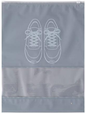 Clothing zipper bag-gray-PE-27*36cm-16 silk-1 piece