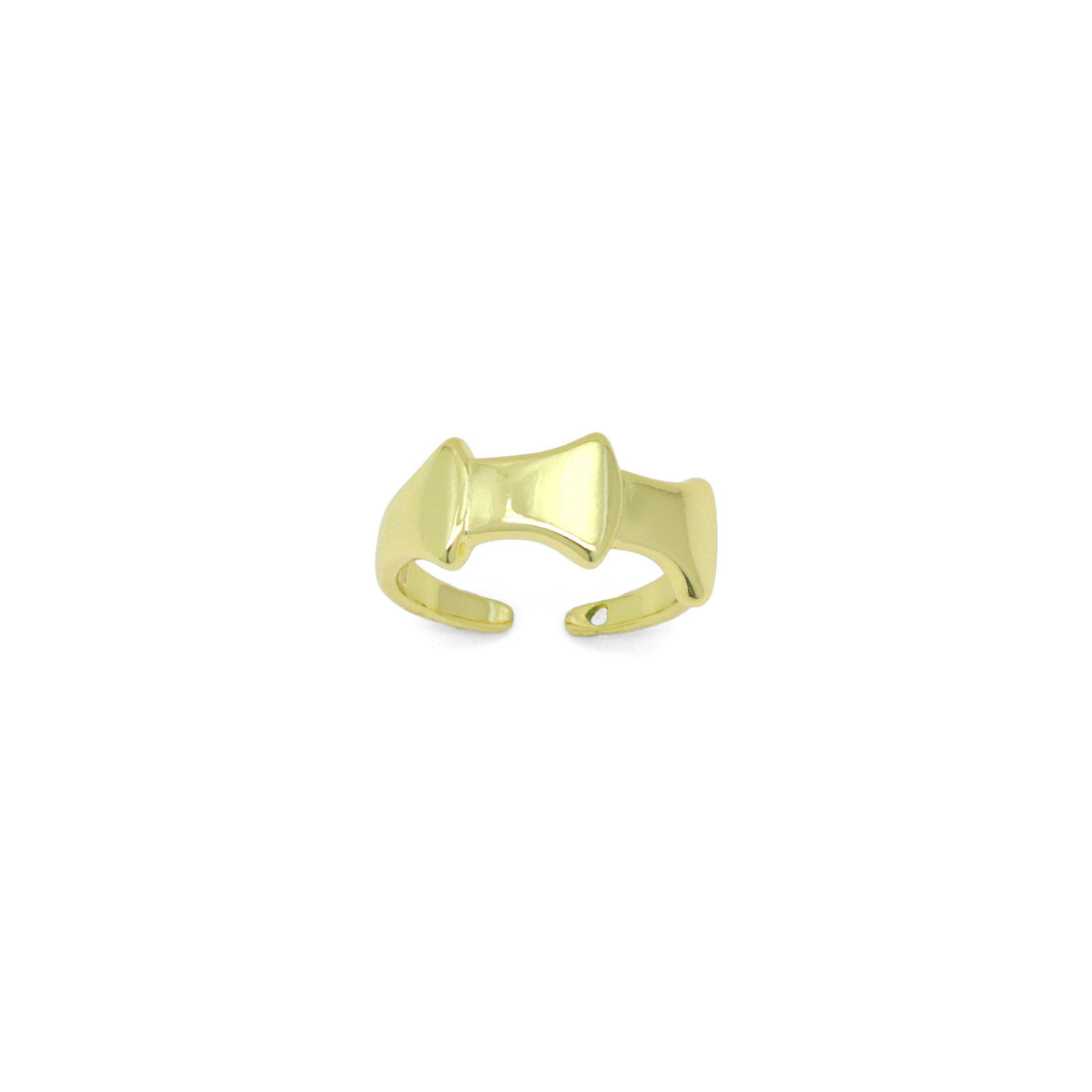 Plain Gold Scale Adjustable Ring, Sku#LD660
