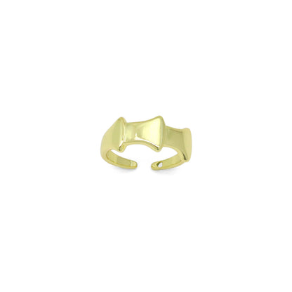 Plain Gold Scale Adjustable Ring, Sku#LD660