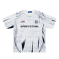 Short Sleeve Round Neck Black And White Printed T-shirt