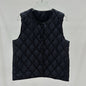 Layered Inner Wear, Short Round-neck Lightweight Down Vest Jacket