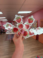 Strawberry and Flower Bookmark