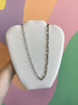 Stainless Steel Half and Half Necklaces