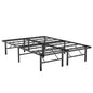 Twin/Full/Queen Size Foldable Metal Platform Bed with Tool-Free Assembly