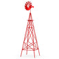 8 Feet Windmill Metal Ornamental Wind Wheel Weather Resistant