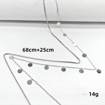 Disc Bead Chain Waist Chain for Women Body Jewelry