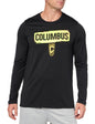 adidas Mens Long Sleeve Pre-Game T-Shirt Black/Columbus Crew Small