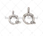 High Quality Stainless Steel Sailor's Clasp, Spring Connector Clasp, Stainless Steel Spring Gate, Connector Ring, 12mm/14mm, sku#C115