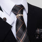 Multi Colored Striped Floral Mens Tie