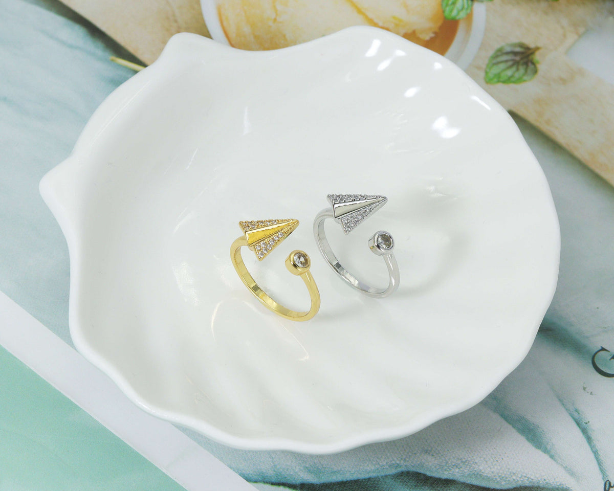 CZ Arrow Adjustable Ring, Sku#X300