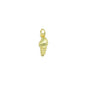 Plain Gold Sea Snail Shell Charm Pendant, Sku#LD686