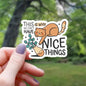 Naughty Cat Sticker