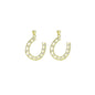 CZ Large Horseshoe U Shape Charm, Sku#LK910