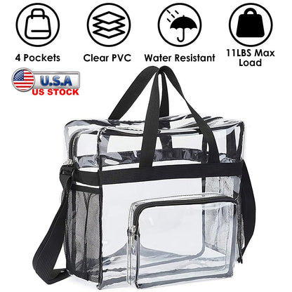 Clear Crossbody Bag Stadium Approved See-Through