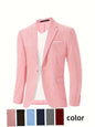 Mens Korean-style Slim-fit Single-breasted Casual Blazer