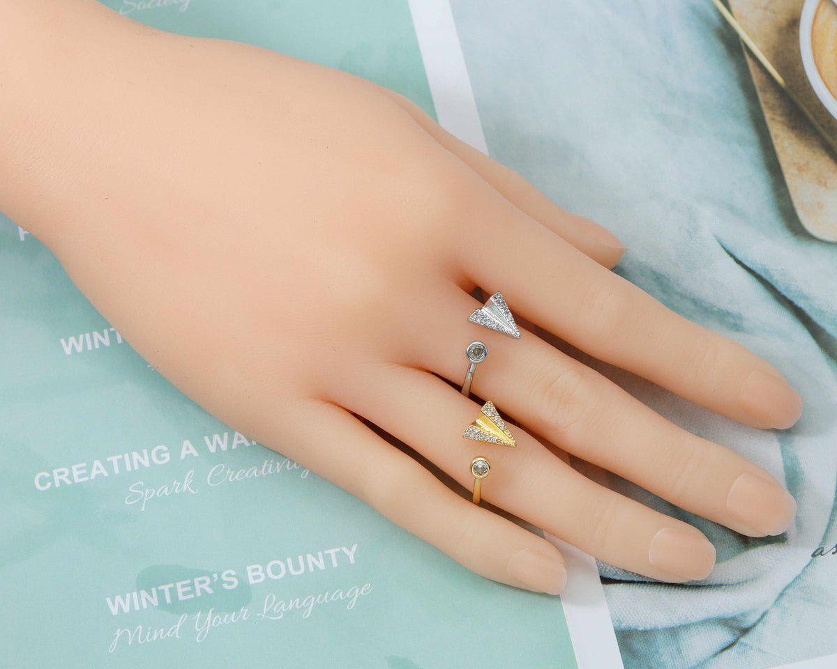 CZ Arrow Adjustable Ring, Sku#X300