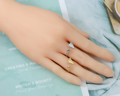 CZ Arrow Adjustable Ring, Sku#X300