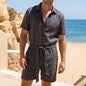 Casual Stylish Mens Short-sleeve Romper Shorts
