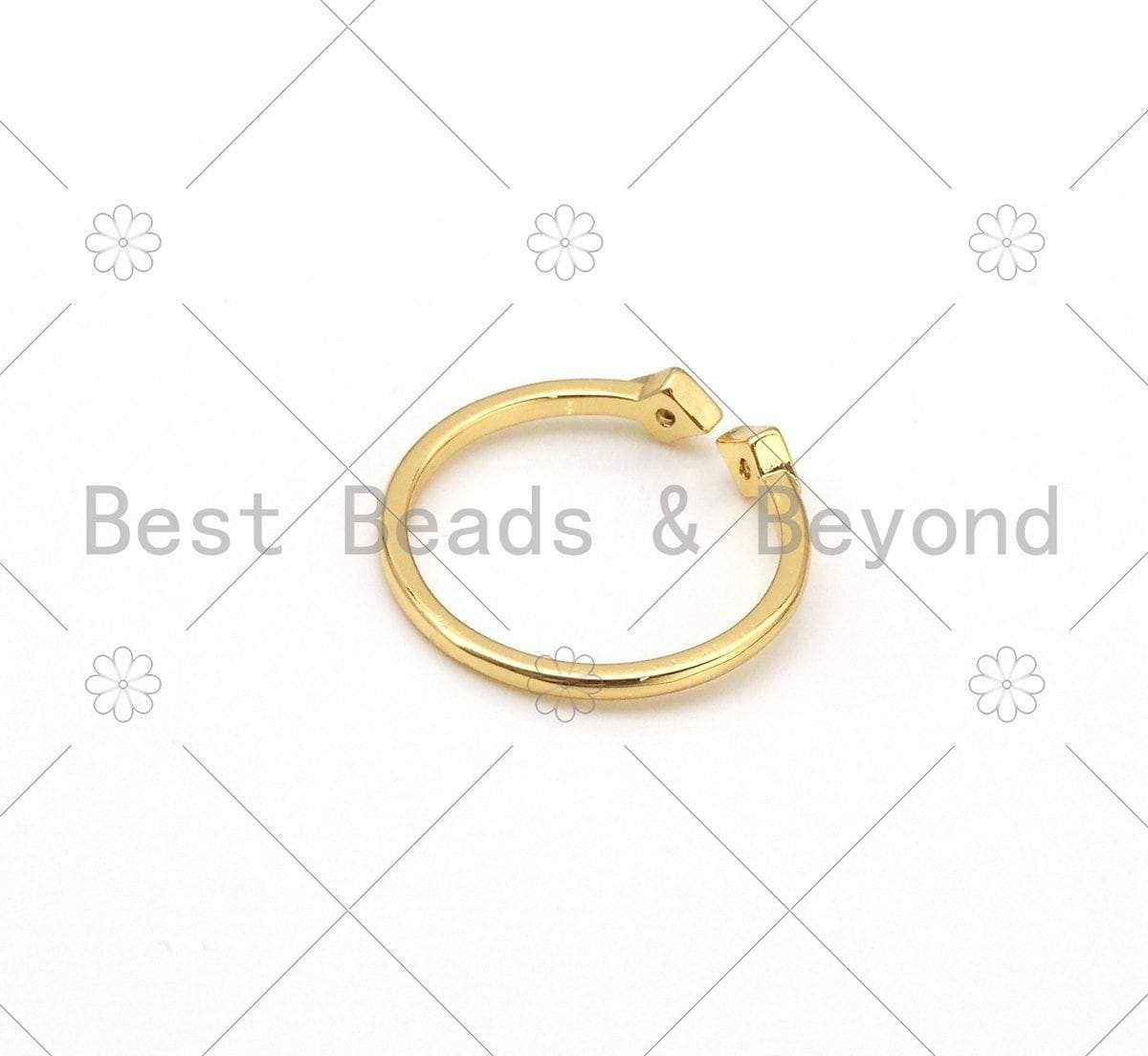 CZ Diamond Shape Adjustable Ring, Sku#X228