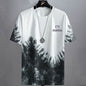 Gradient Half-length Sleeve Versatile Casual T-shirt