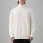 Autumn Winter Solid Color Loose Fit Thick Warm Inner Knit Base Layer