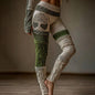 Womens 3D Digital-Print Sports Yoga Pants