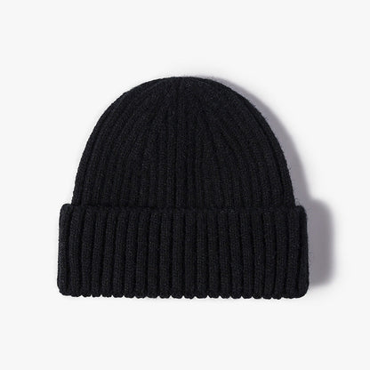 Knitted Cuff Short Fisherman Hat Mens Womens Winter Warm Beanie