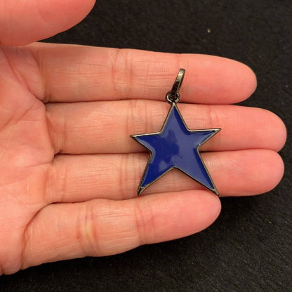 Enamel Colorful Star Charms, Enamel Oil drop Star Pendant, F593S