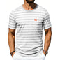 Men's Loose-fit Retro Simple Casual Crew-neck Short-sleeve T-shirt
