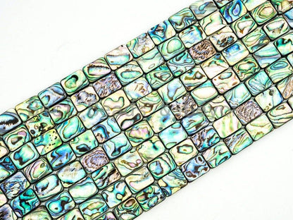 Quality Natural Abalone Flat Rectangle Shell beads Strand