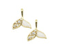 CZ Enamel Shark Tail Charm, Sku#LD198