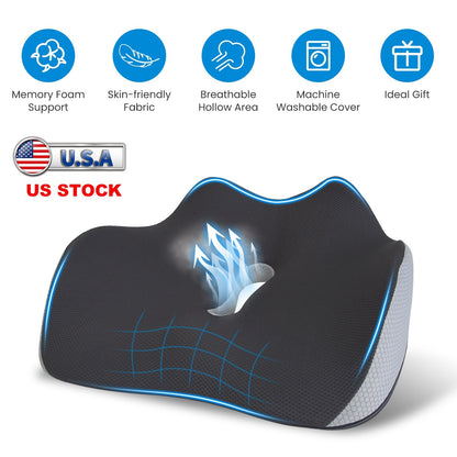 Memory Foam Seat Cushion for Pain Relief and Comfort