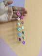 Matte Pastel Rainbow Statement Dangles