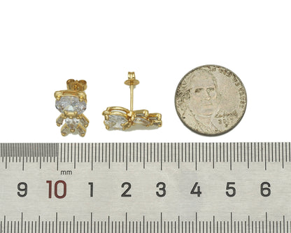 Cute Bear Stud Earrings, LD189