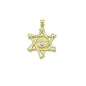 Gold Clear CZ Evil Eye Star Charm Pendant, Sku#LK981