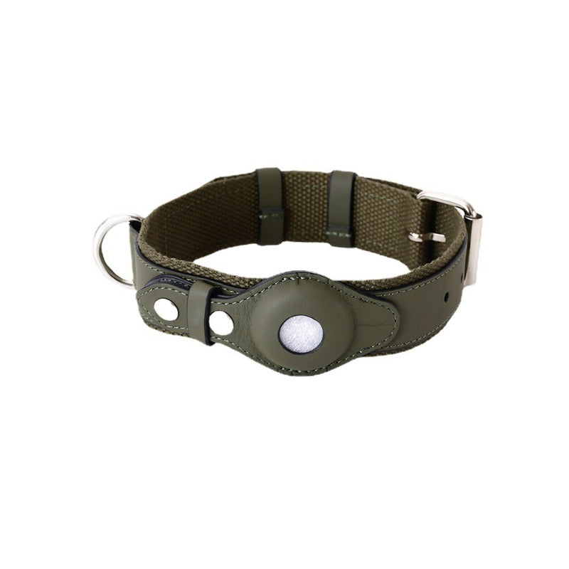 A Pple Tracker Airtag Pet Collar Adjustable Dog Leash Collar Medium Large Dog Accessories Puppy Pet Supplies