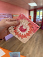 Crochet Granny Square Coaster