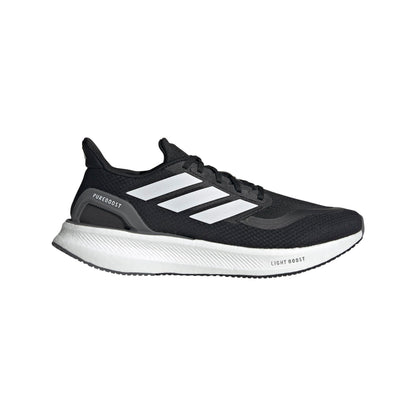 adidas Mens Pureboost 5 Running Sneaker Black/White/Grey 5