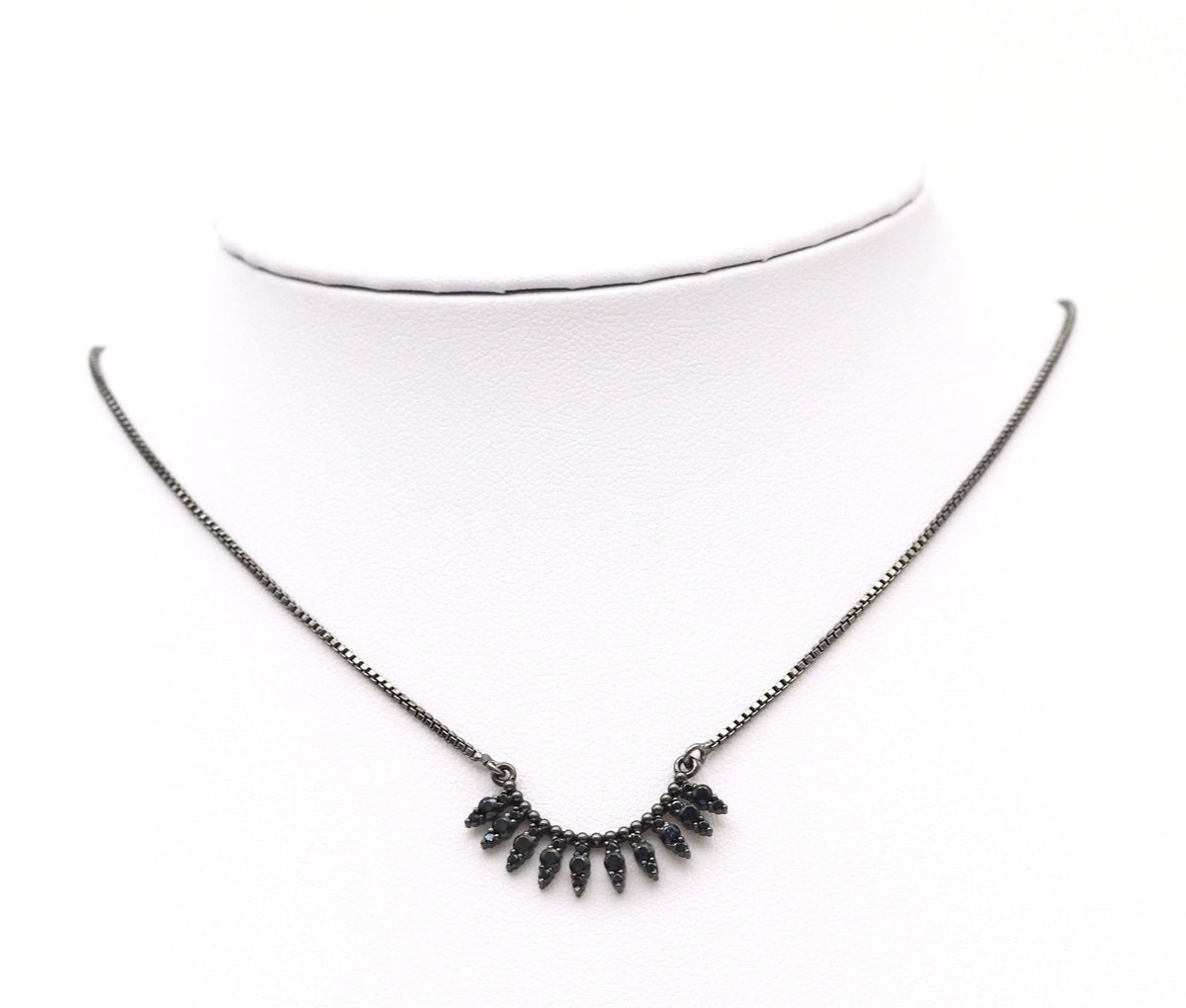 Black CZ Charm, Sku#B162