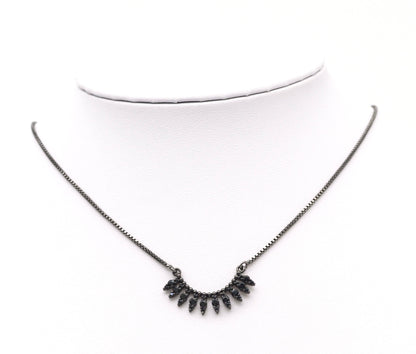 Black CZ Charm, Sku#B162