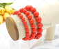 Orange Howlite Stretchy Bracelet, SKU#EF43