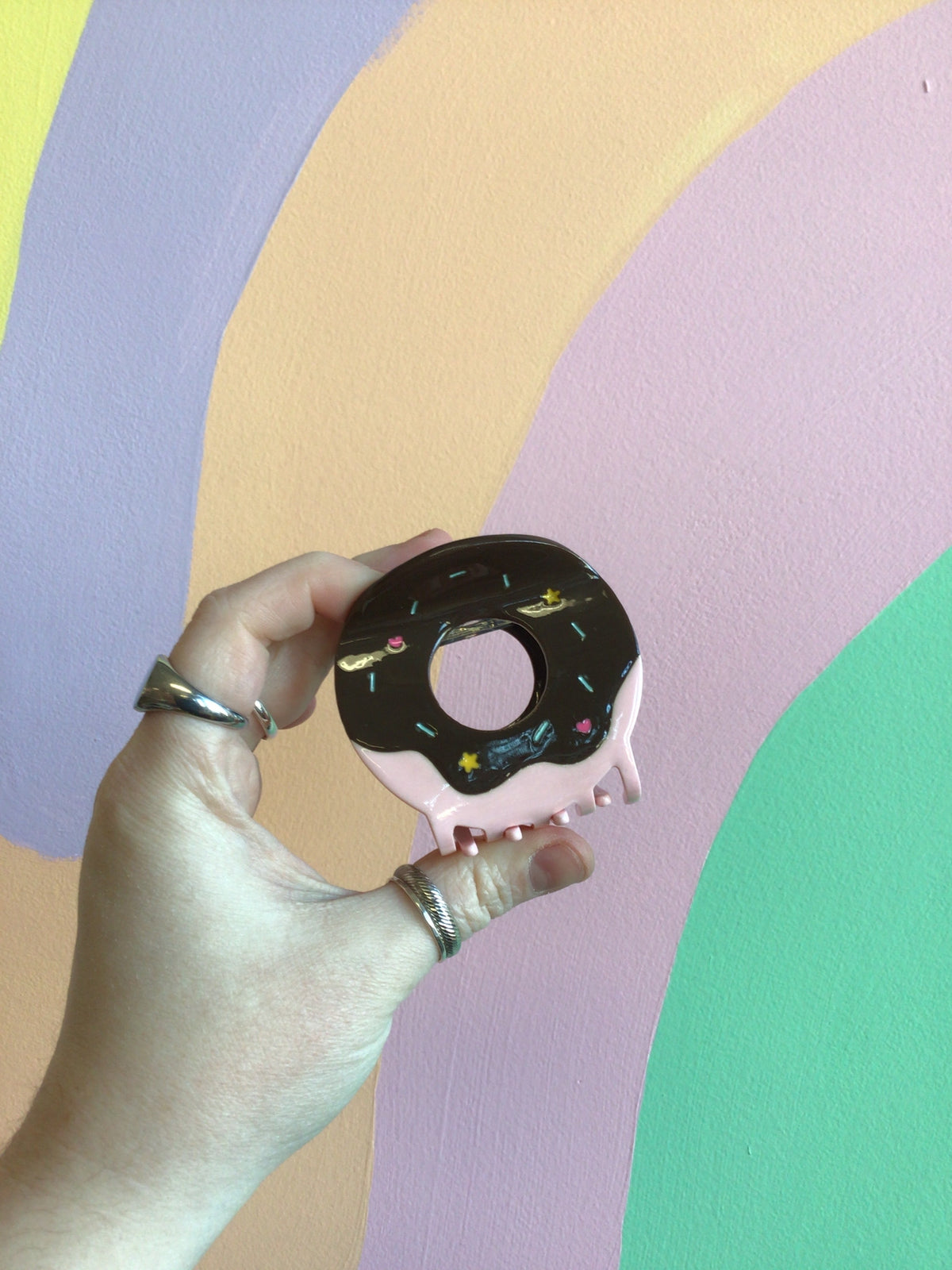 Sprinkle Donut Hair Claw