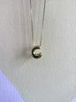 Bubble Letter Initial Necklace