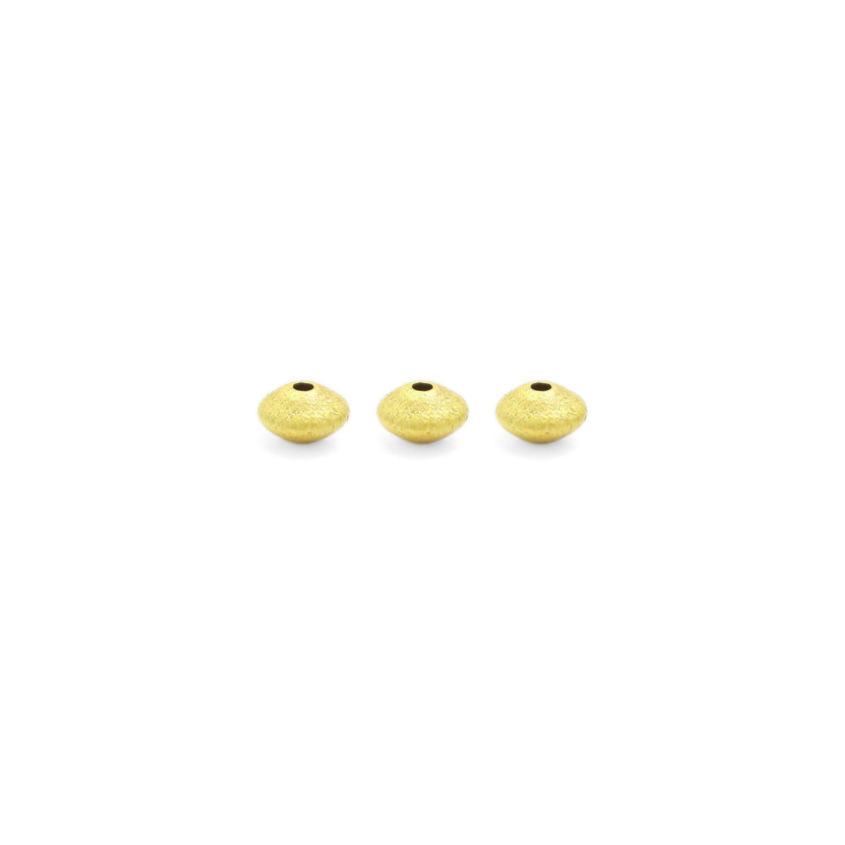 Matte brushed Gold Saucer Shape Spacer beads, Sku#A200