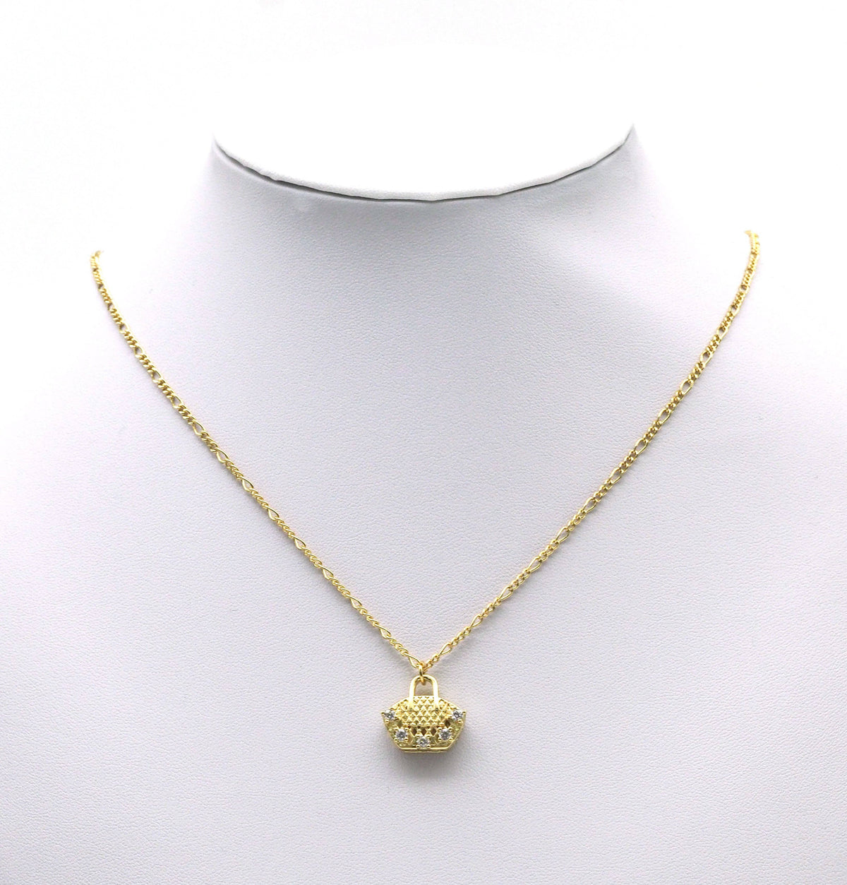 CZ Pave Fashion Bag Purse Charm, Sku#LK672