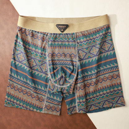 Retro Ethnic Style Men's Athletic Boxer Briefs