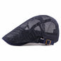 Men's And Women's Identical Single-color Mesh Lightweight And Breathable Adjustable Fashionable Retro Style Forward Hat, Suitable For Daily Commuting, Versatile And Versatile Beret.