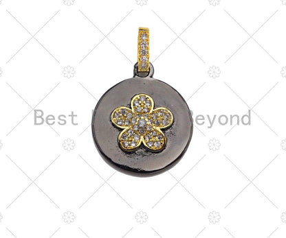 CZ  Evil Eye Crown Butterfly Elephant Coin Pendant, sku#L278c